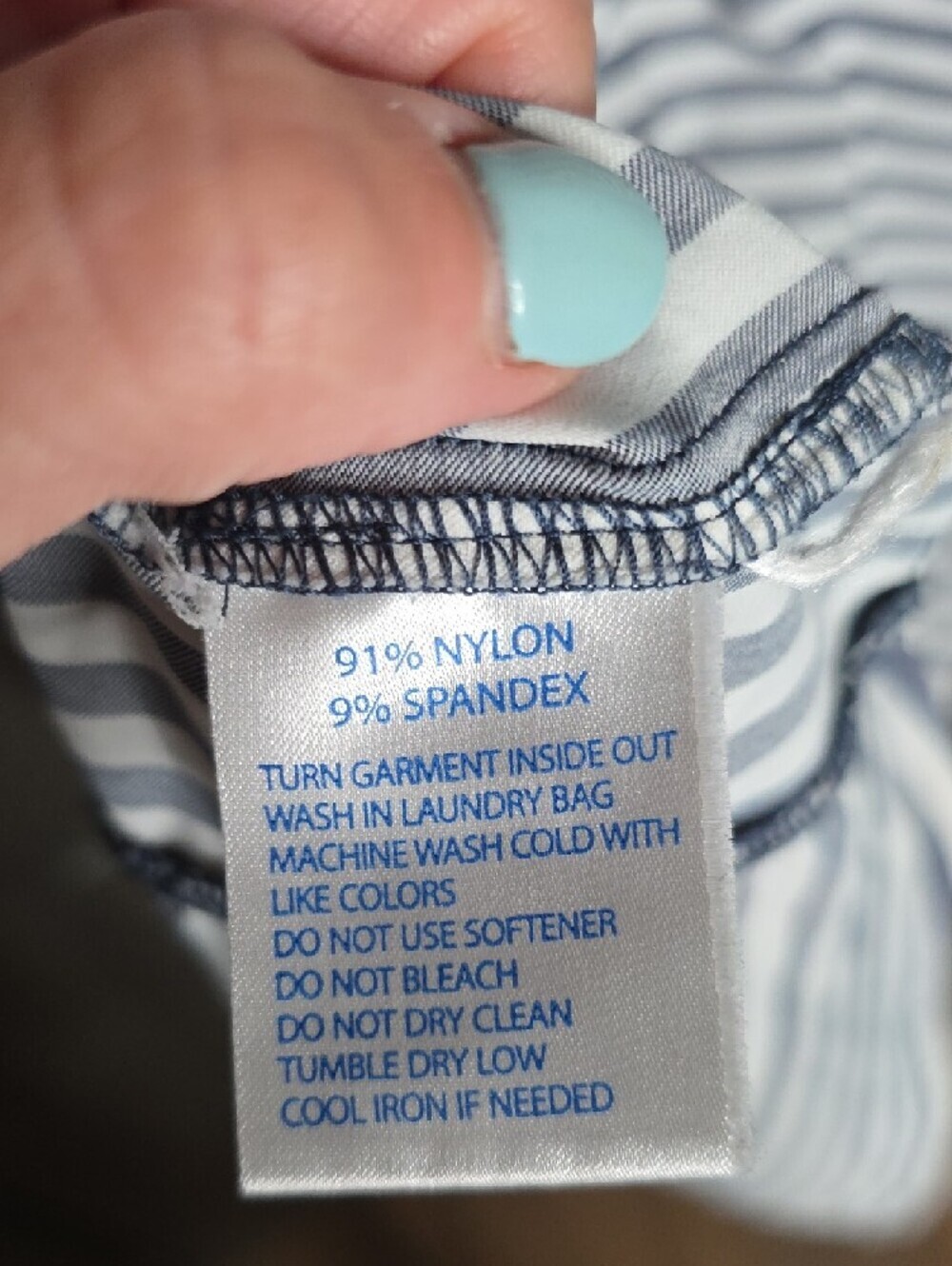 Southern Tide Navy & White Striped Sleeveless Dress Sz MEDIUM - Picture 6 of 7
